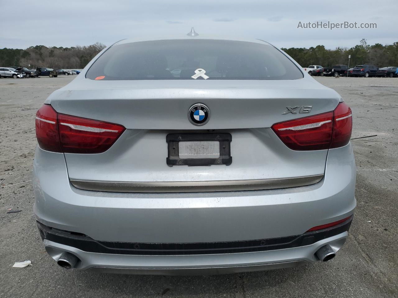 2016 Bmw X6 Sdrive35i Silver vin: 5UXKU0C57G0F93386