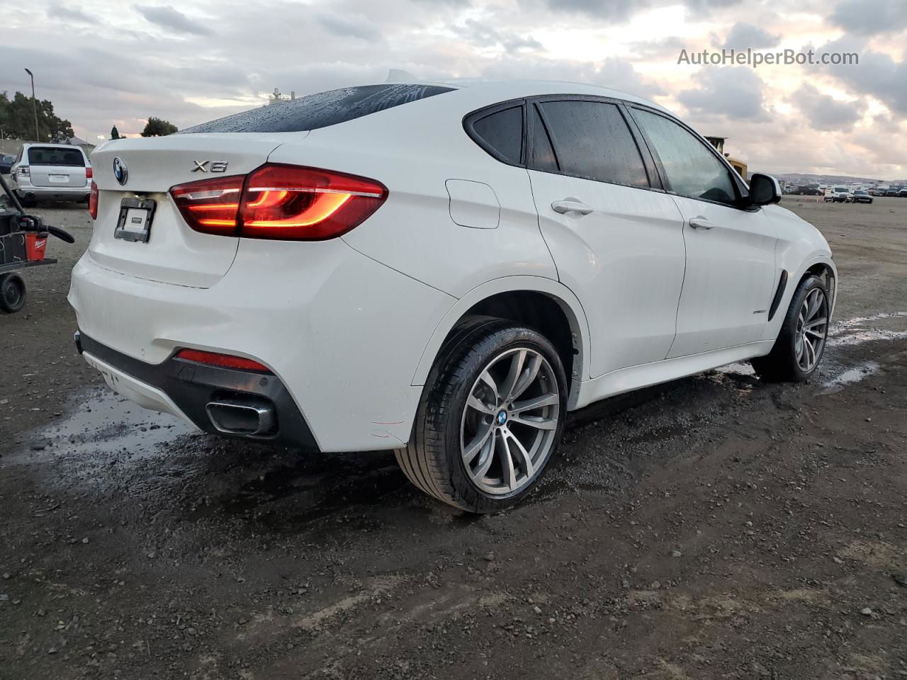 2016 Bmw X6 Sdrive35i White vin: 5UXKU0C58G0F93560