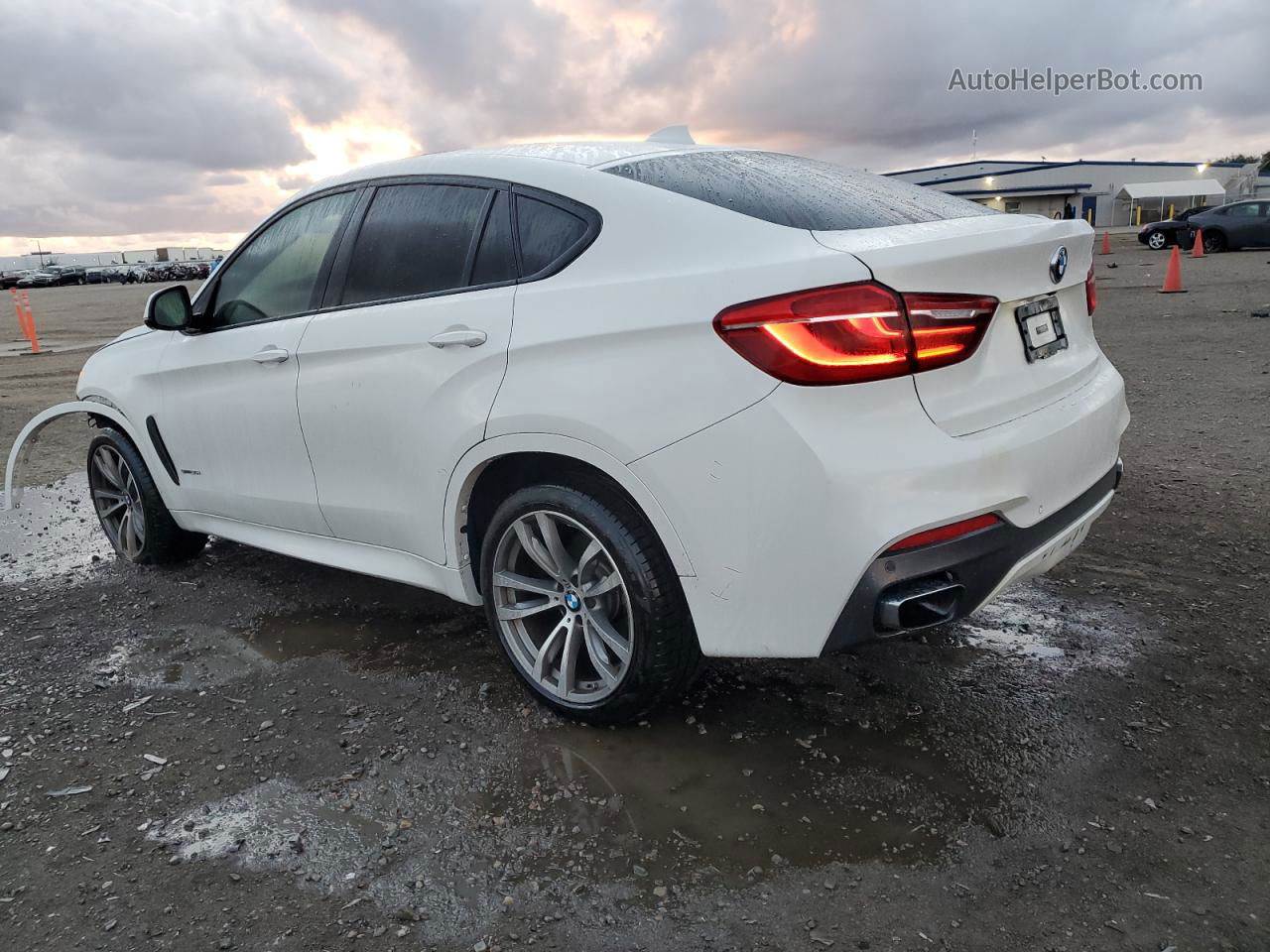 2016 Bmw X6 Sdrive35i White vin: 5UXKU0C58G0F93560