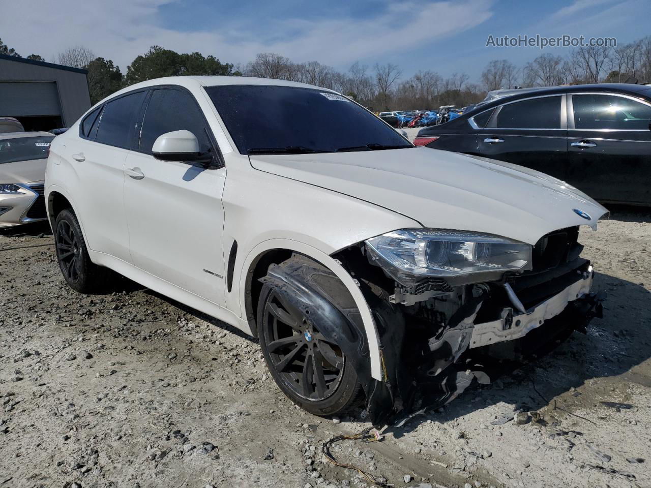 2016 Bmw X6 Sdrive35i Белый vin: 5UXKU0C59G0F93258