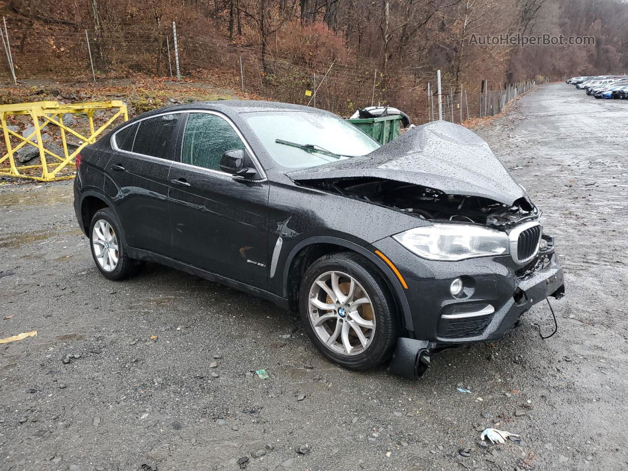 2016 Bmw X6 Sdrive35i Black vin: 5UXKU0C5XG0F93026