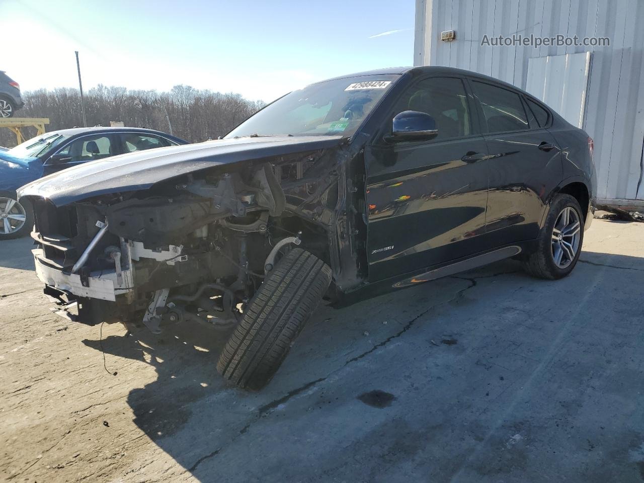 2016 Bmw X6 Xdrive35i Black vin: 5UXKU2C50G0N80200