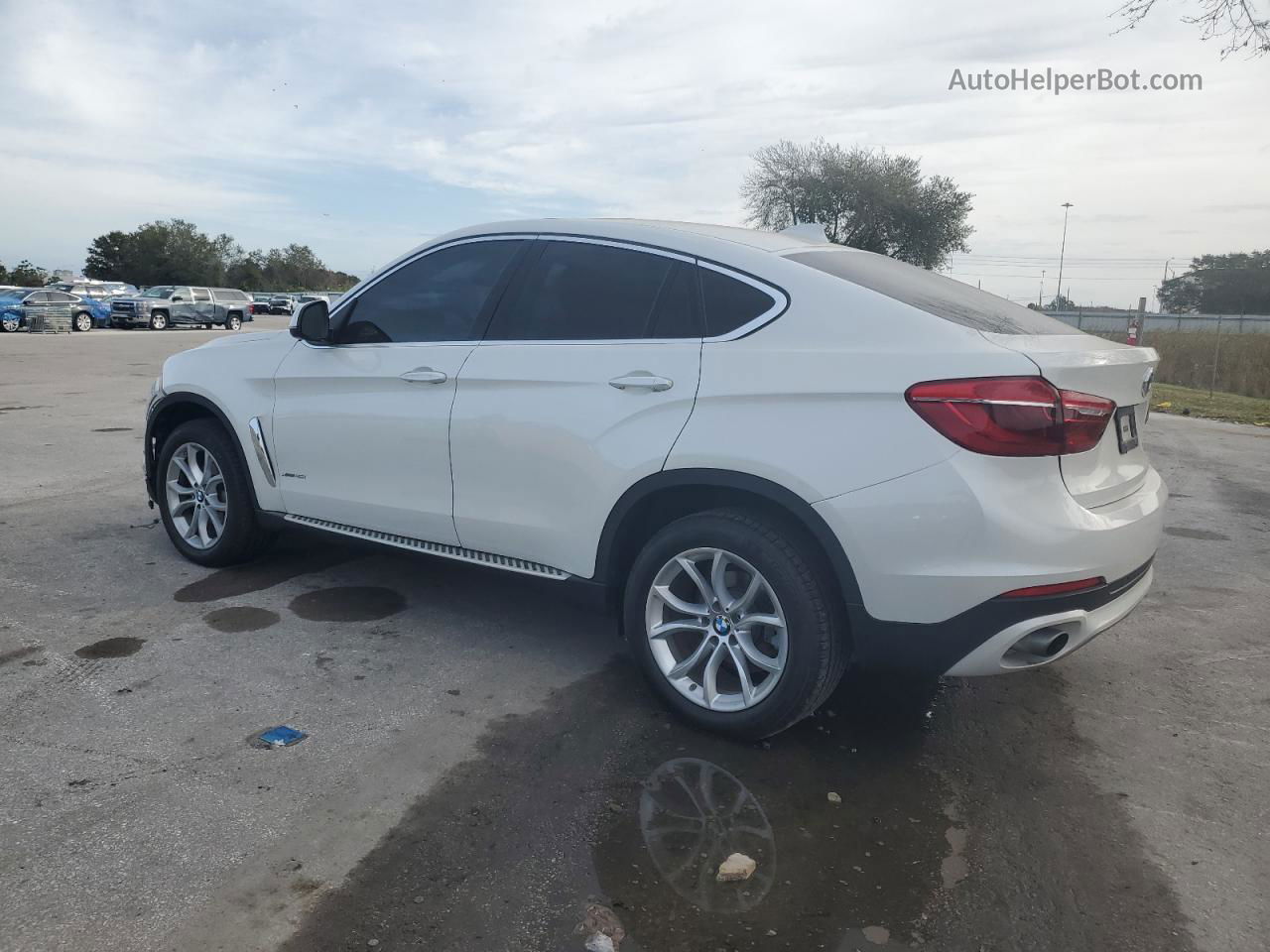 2016 Bmw X6 Xdrive35i White vin: 5UXKU2C50G0N81489