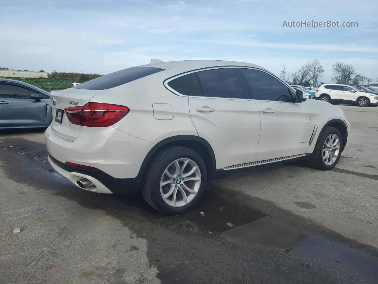 2016 Bmw X6 Xdrive35i White vin: 5UXKU2C50G0N81489