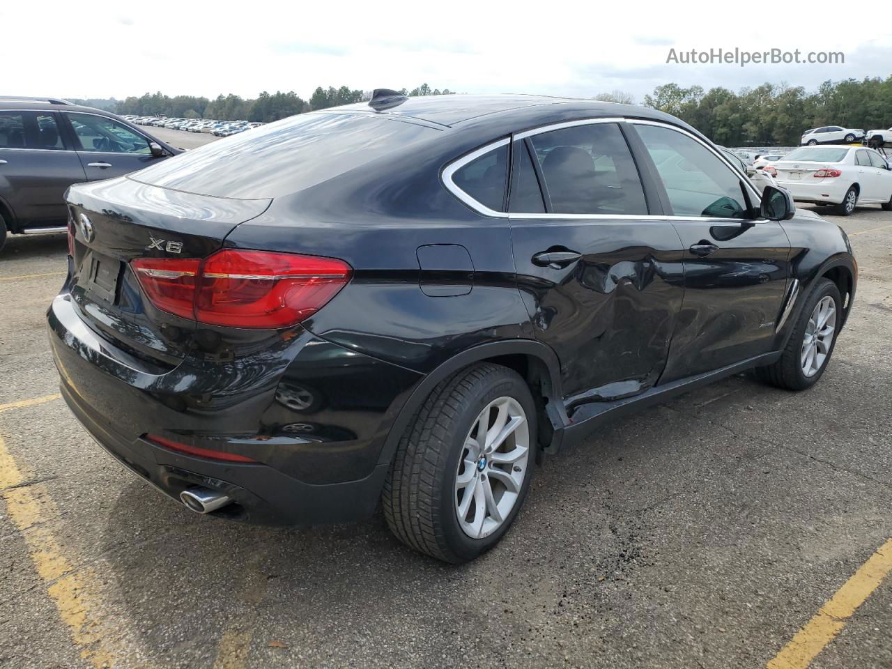 2016 Bmw X6 Xdrive35i Black vin: 5UXKU2C50G0N83789