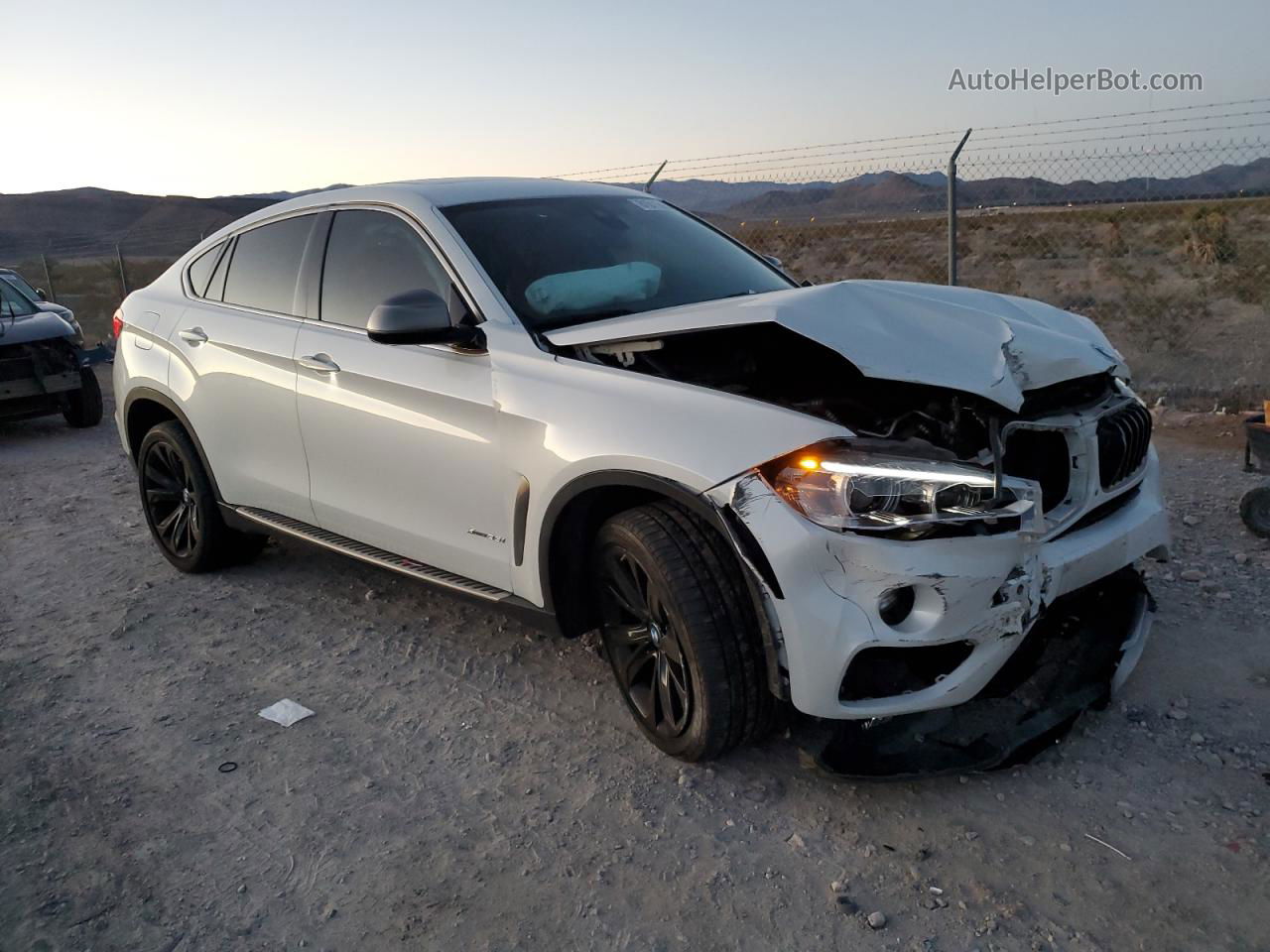 2016 Bmw X6 Xdrive35i White vin: 5UXKU2C50G0N84120