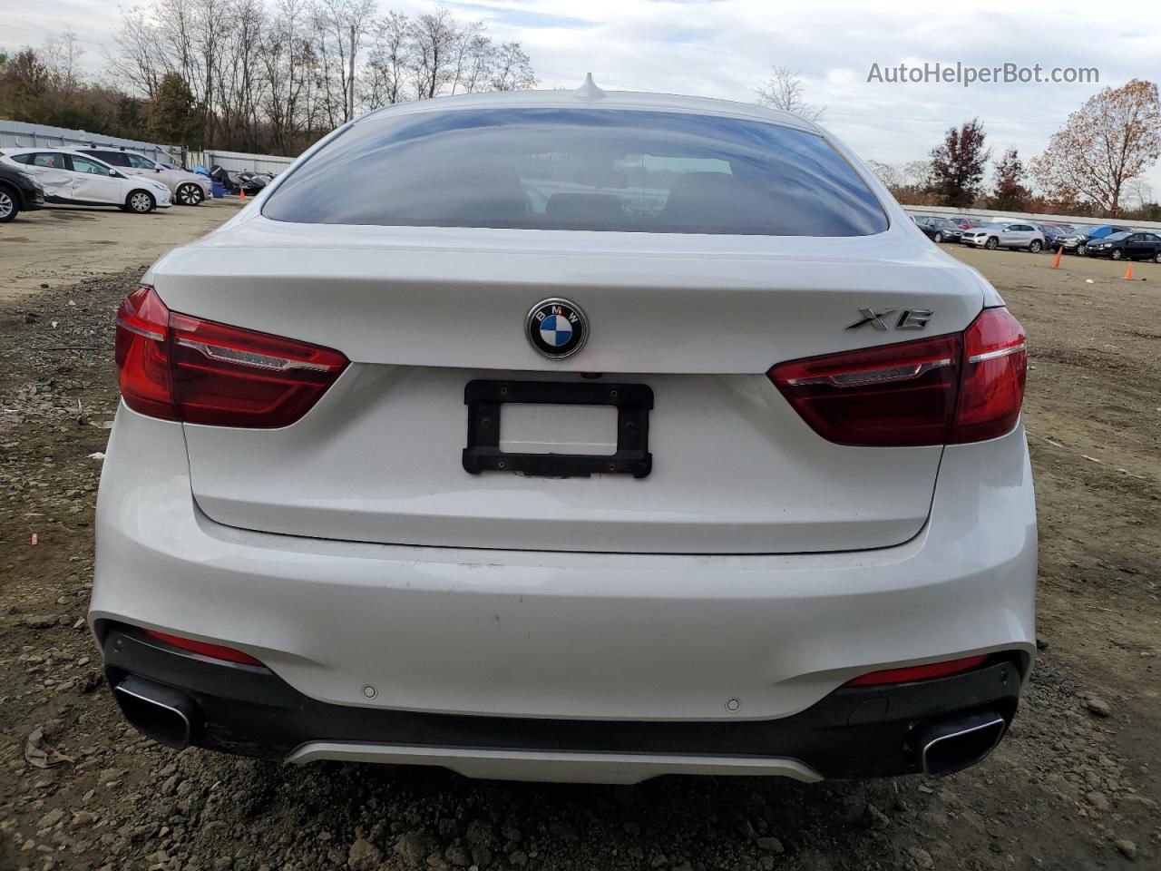 2016 Bmw X6 Xdrive35i White vin: 5UXKU2C50G0N84263