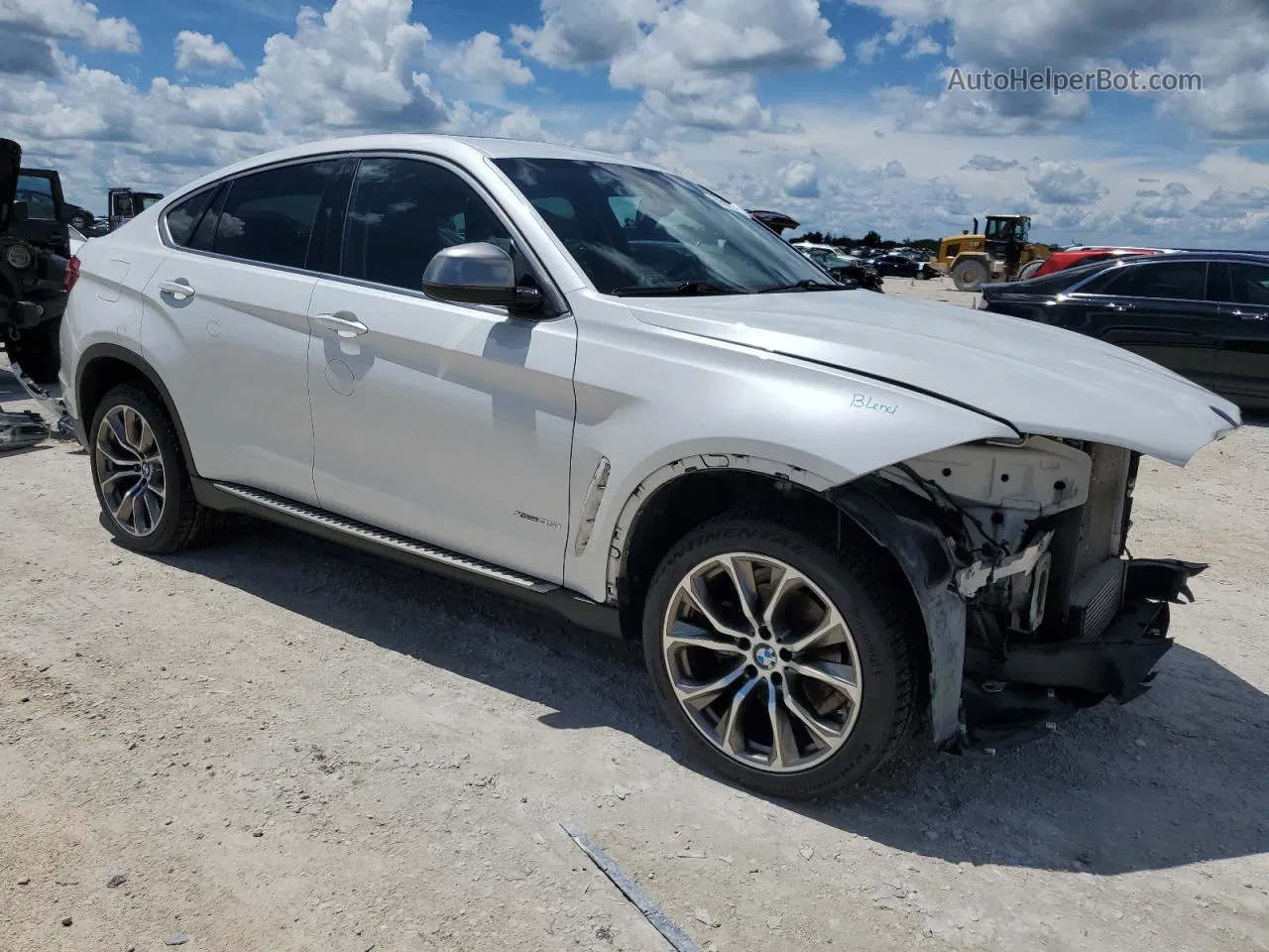 2016 Bmw X6 Xdrive35i White vin: 5UXKU2C51G0N79735