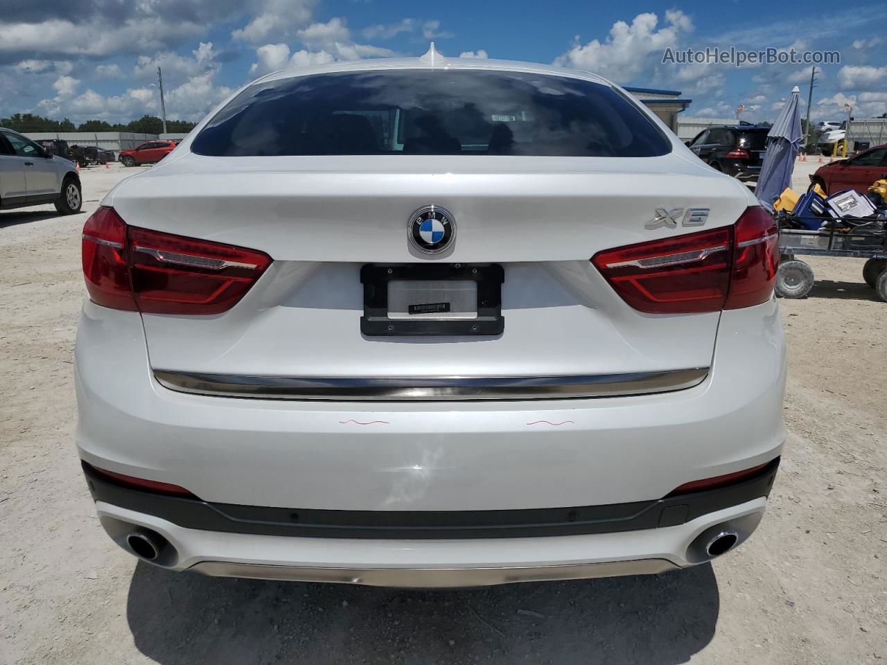 2016 Bmw X6 Xdrive35i White vin: 5UXKU2C51G0N79735