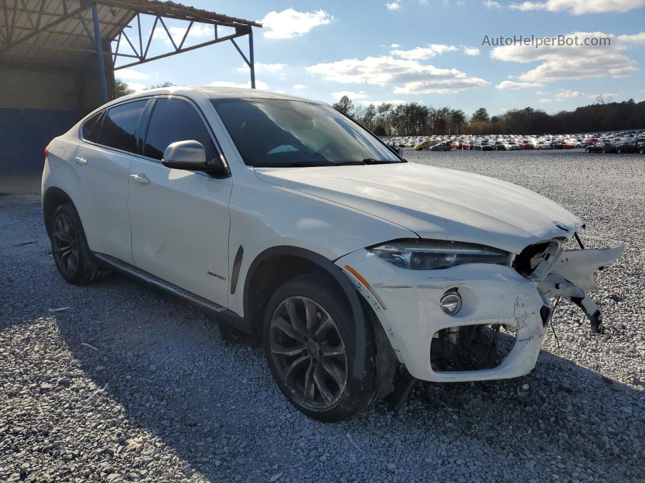 2016 Bmw X6 Xdrive35i White vin: 5UXKU2C52G0N78111