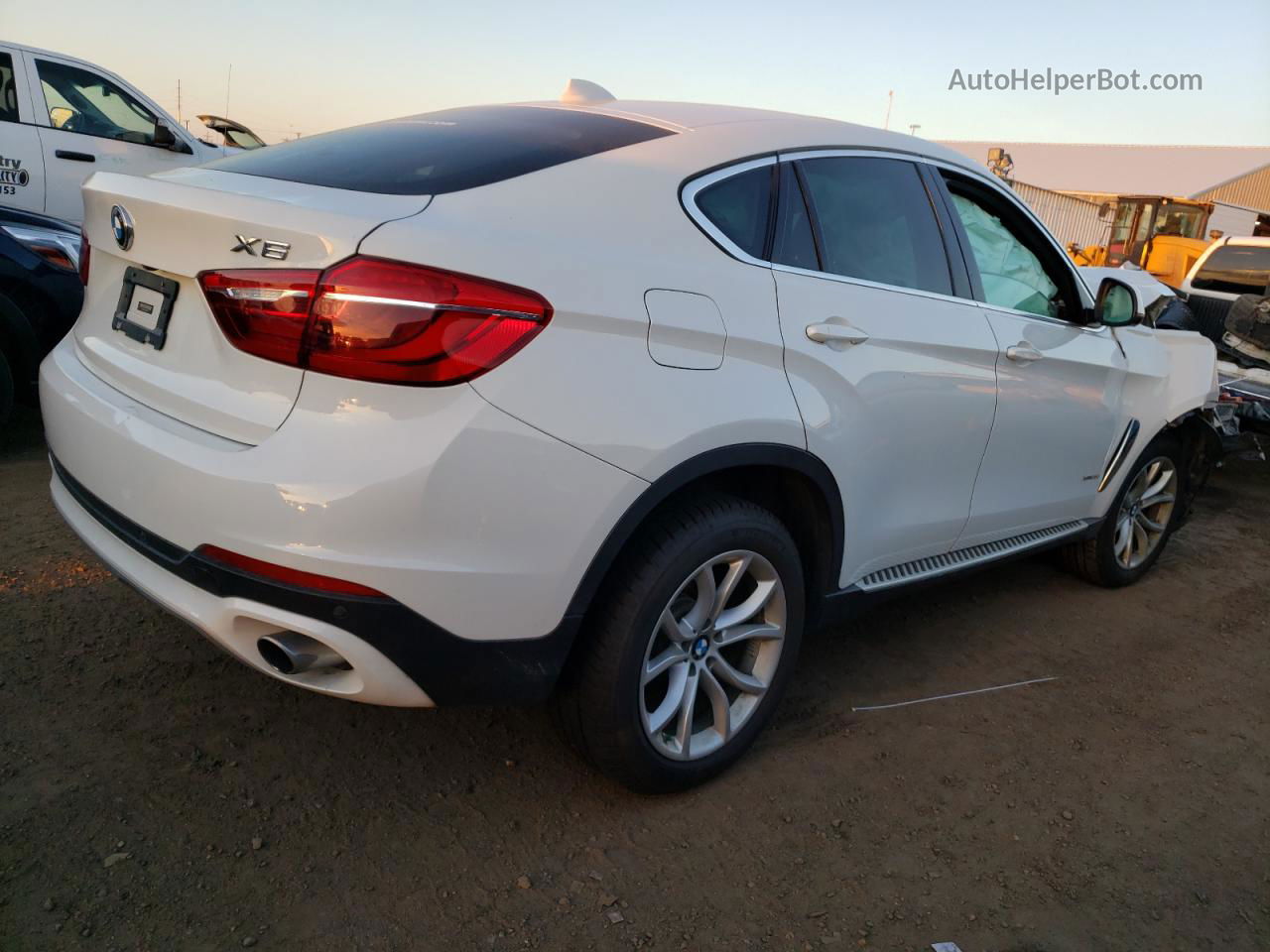 2016 Bmw X6 Xdrive35i White vin: 5UXKU2C52G0N81817