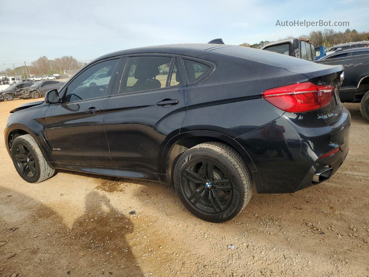 2016 Bmw X6 Xdrive35i Black vin: 5UXKU2C52G0N81946