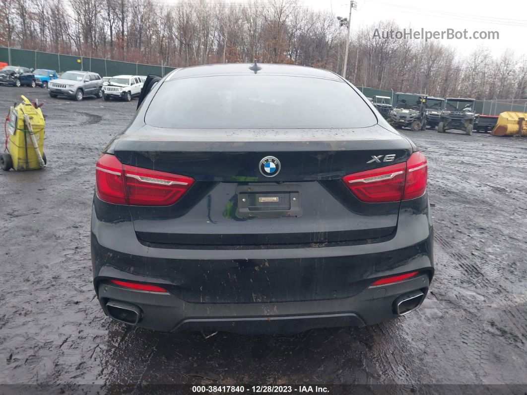 2016 Bmw X6 Xdrive35i Black vin: 5UXKU2C52G0N82742