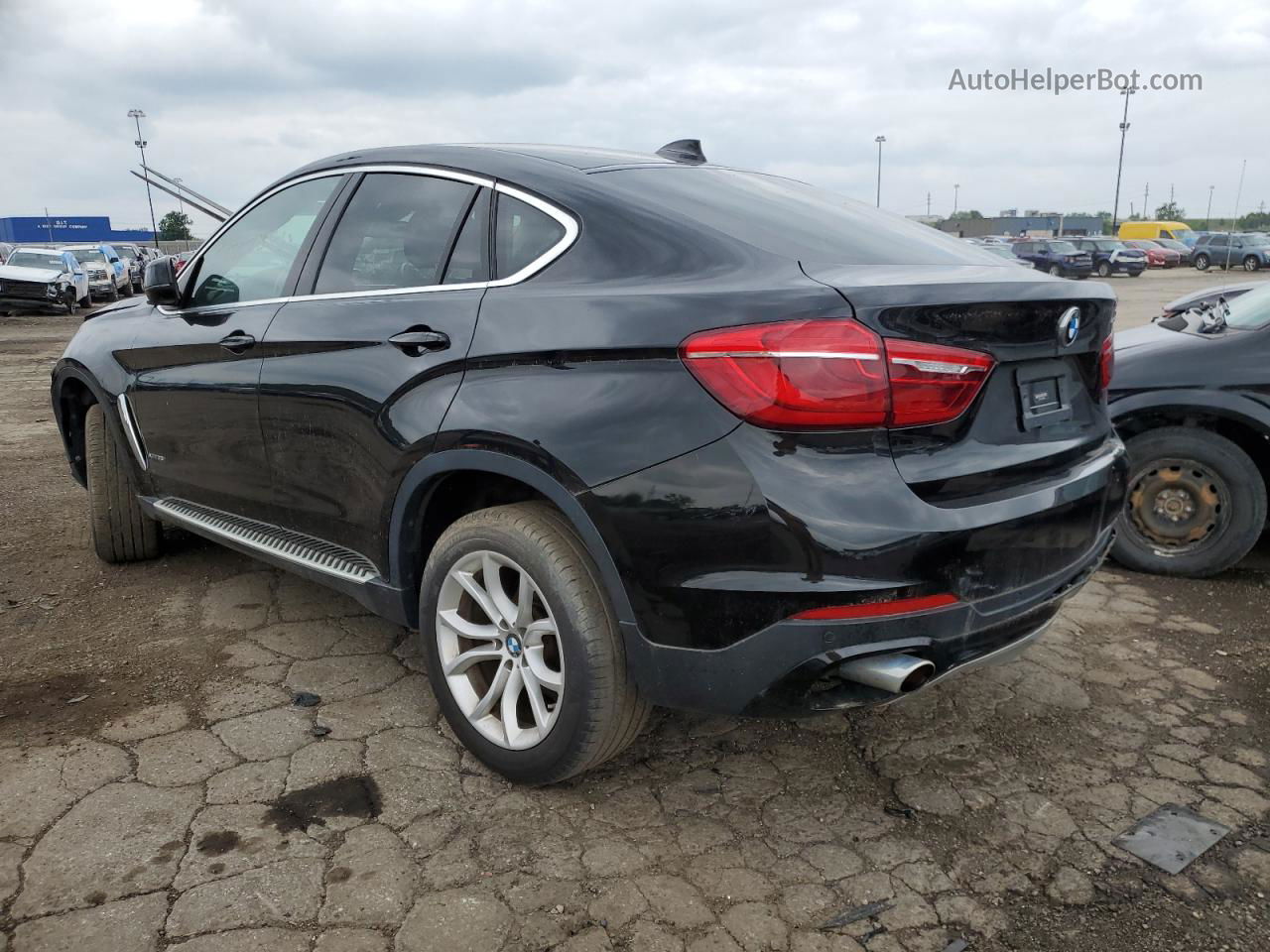 2016 Bmw X6 Xdrive35i Black vin: 5UXKU2C53G0N80661