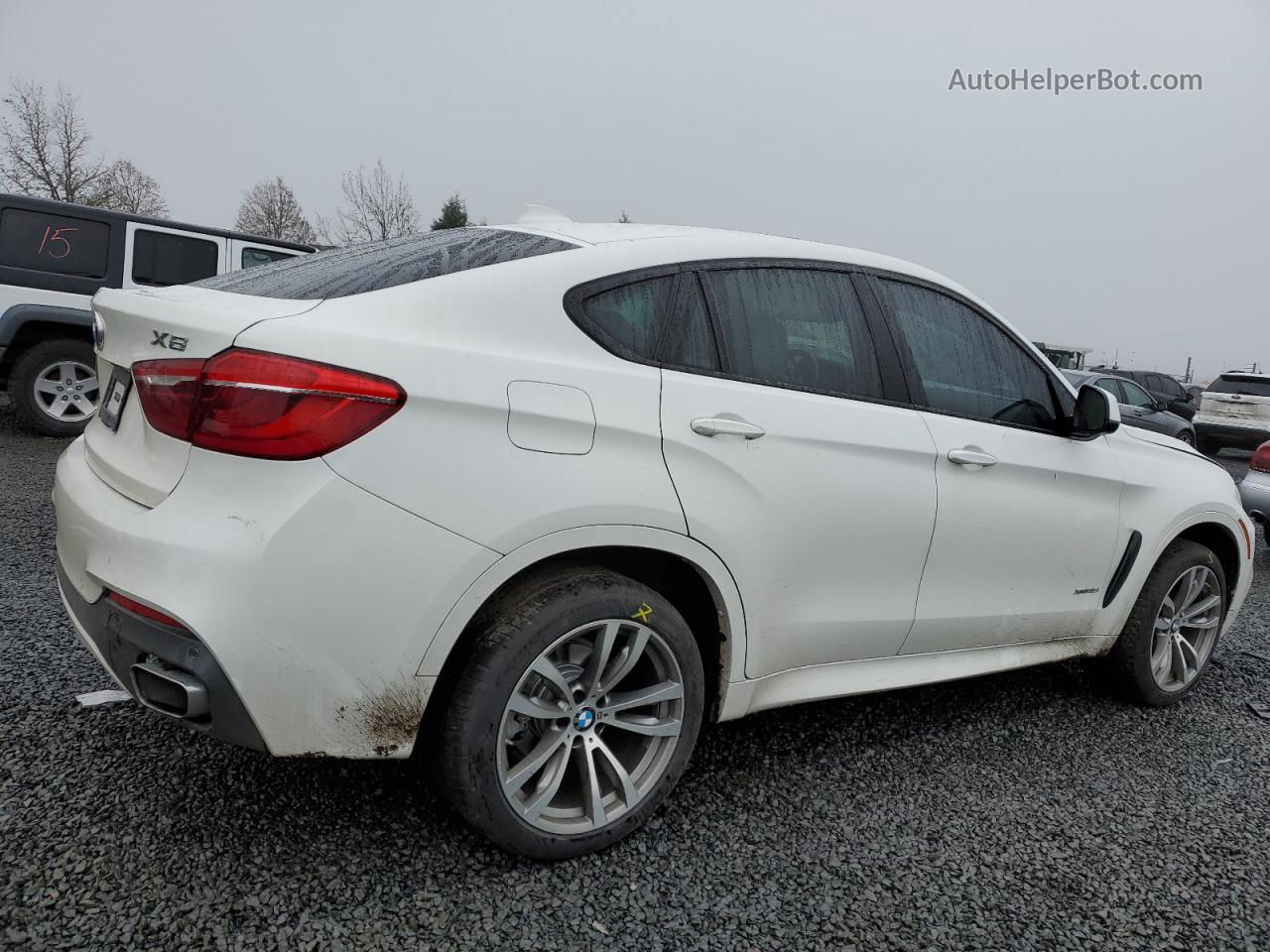 2016 Bmw X6 Xdrive35i White vin: 5UXKU2C53G0N80787