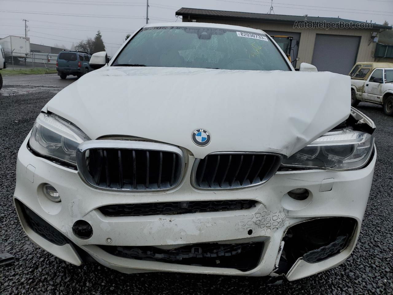 2016 Bmw X6 Xdrive35i White vin: 5UXKU2C53G0N80787