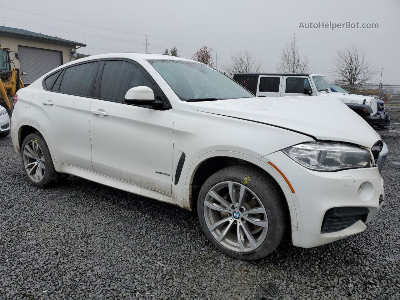 2016 Bmw X6 Xdrive35i White vin: 5UXKU2C53G0N80787