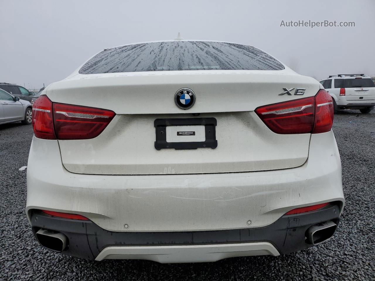 2016 Bmw X6 Xdrive35i White vin: 5UXKU2C53G0N80787