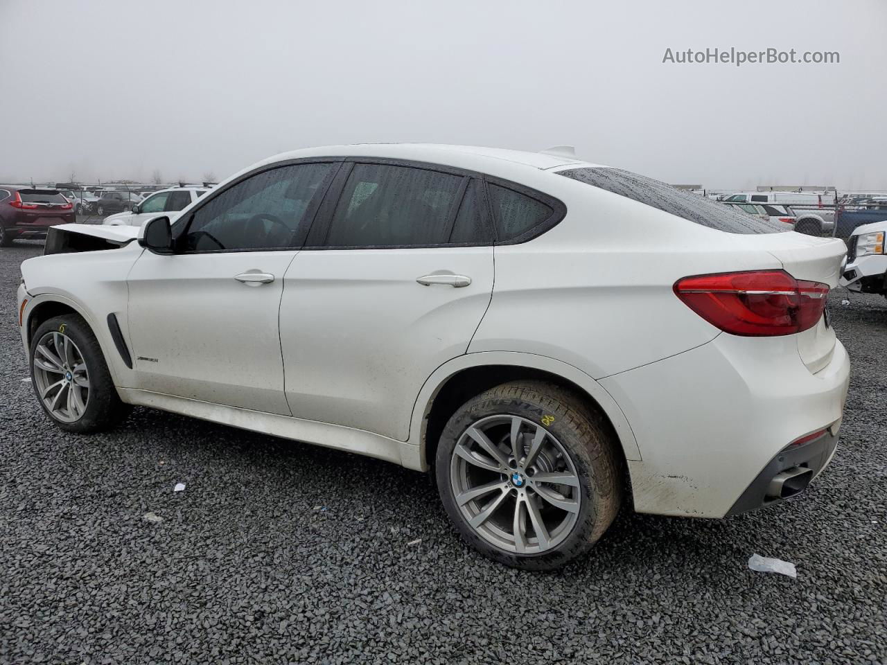 2016 Bmw X6 Xdrive35i White vin: 5UXKU2C53G0N80787