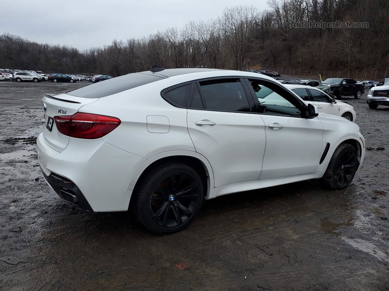 2016 Bmw X6 Xdrive35i White vin: 5UXKU2C53G0N81597