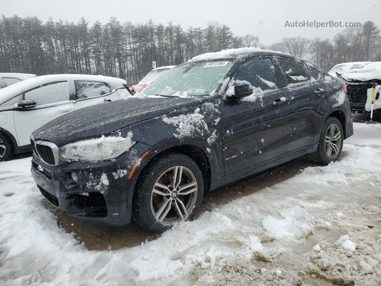 2016 Bmw X6 Xdrive35i Black vin: 5UXKU2C53G0N82085