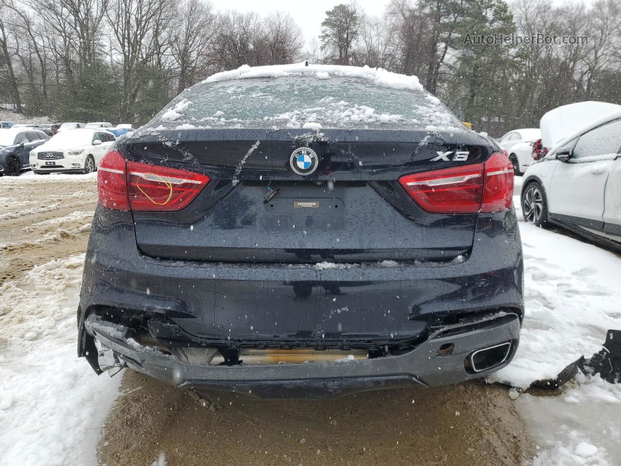 2016 Bmw X6 Xdrive35i Black vin: 5UXKU2C53G0N82085