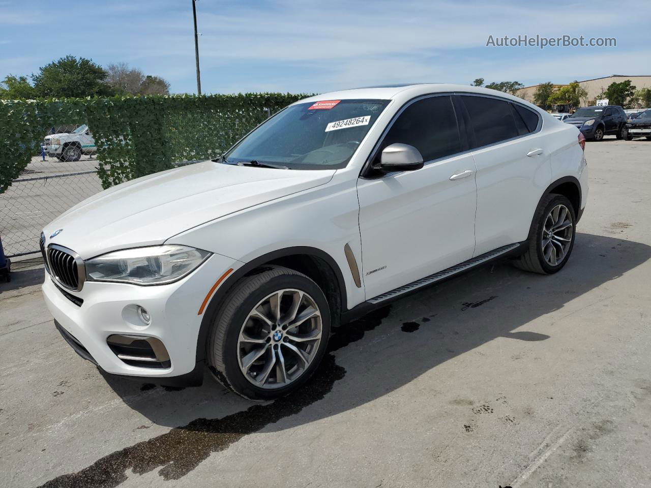 2016 Bmw X6 Xdrive35i White vin: 5UXKU2C54G0N78742