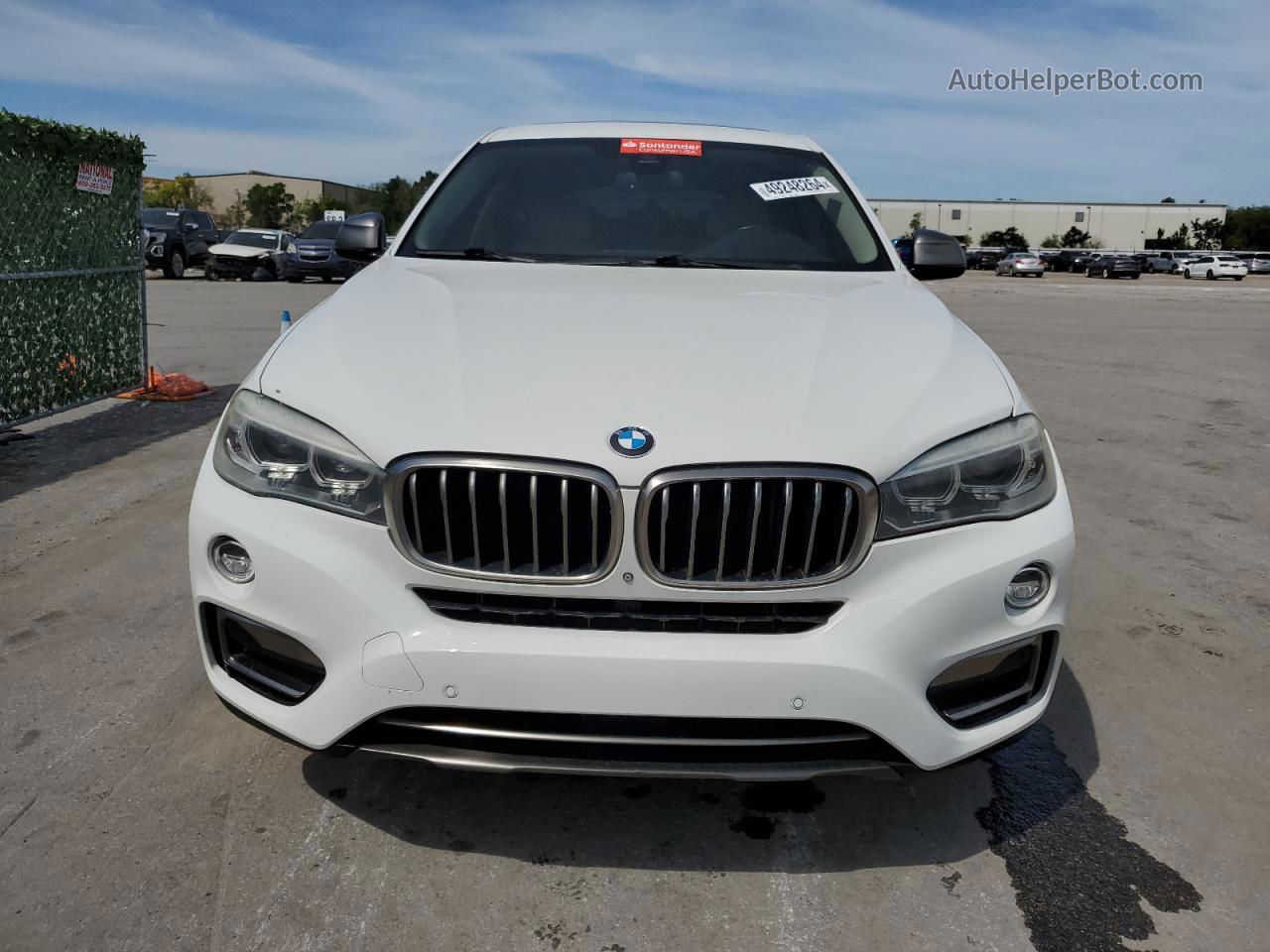 2016 Bmw X6 Xdrive35i White vin: 5UXKU2C54G0N78742