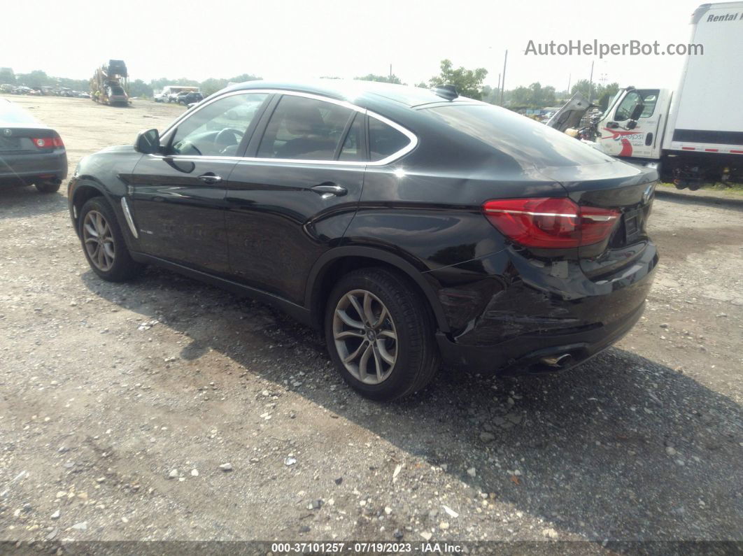 2016 Bmw X6 Xdrive35i Black vin: 5UXKU2C55G0N78183