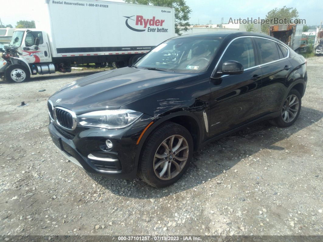 2016 Bmw X6 Xdrive35i Black vin: 5UXKU2C55G0N78183