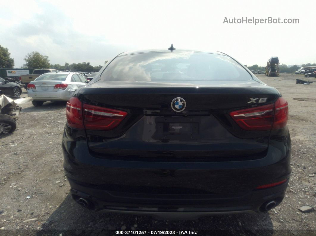 2016 Bmw X6 Xdrive35i Black vin: 5UXKU2C55G0N78183