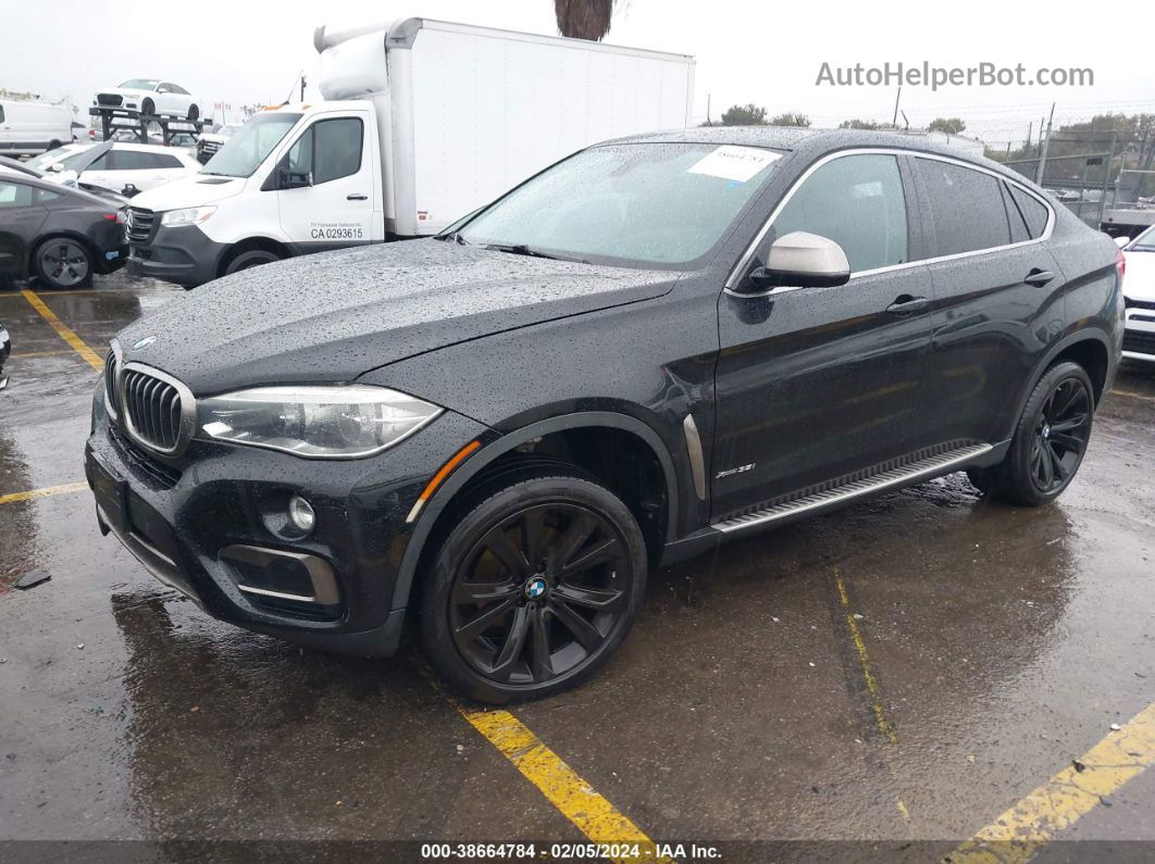 2016 Bmw X6 Xdrive35i Black vin: 5UXKU2C55G0N78314