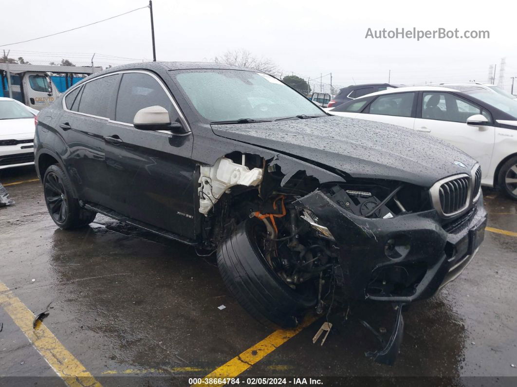 2016 Bmw X6 Xdrive35i Black vin: 5UXKU2C55G0N78314