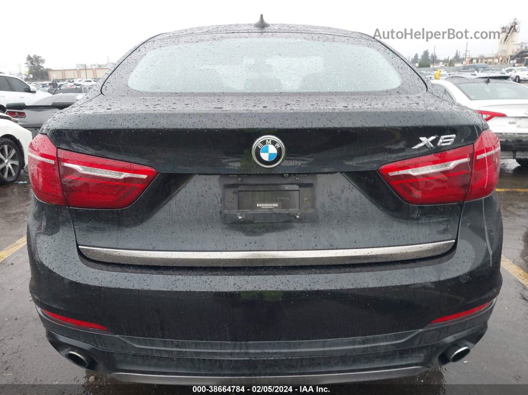 2016 Bmw X6 Xdrive35i Black vin: 5UXKU2C55G0N78314