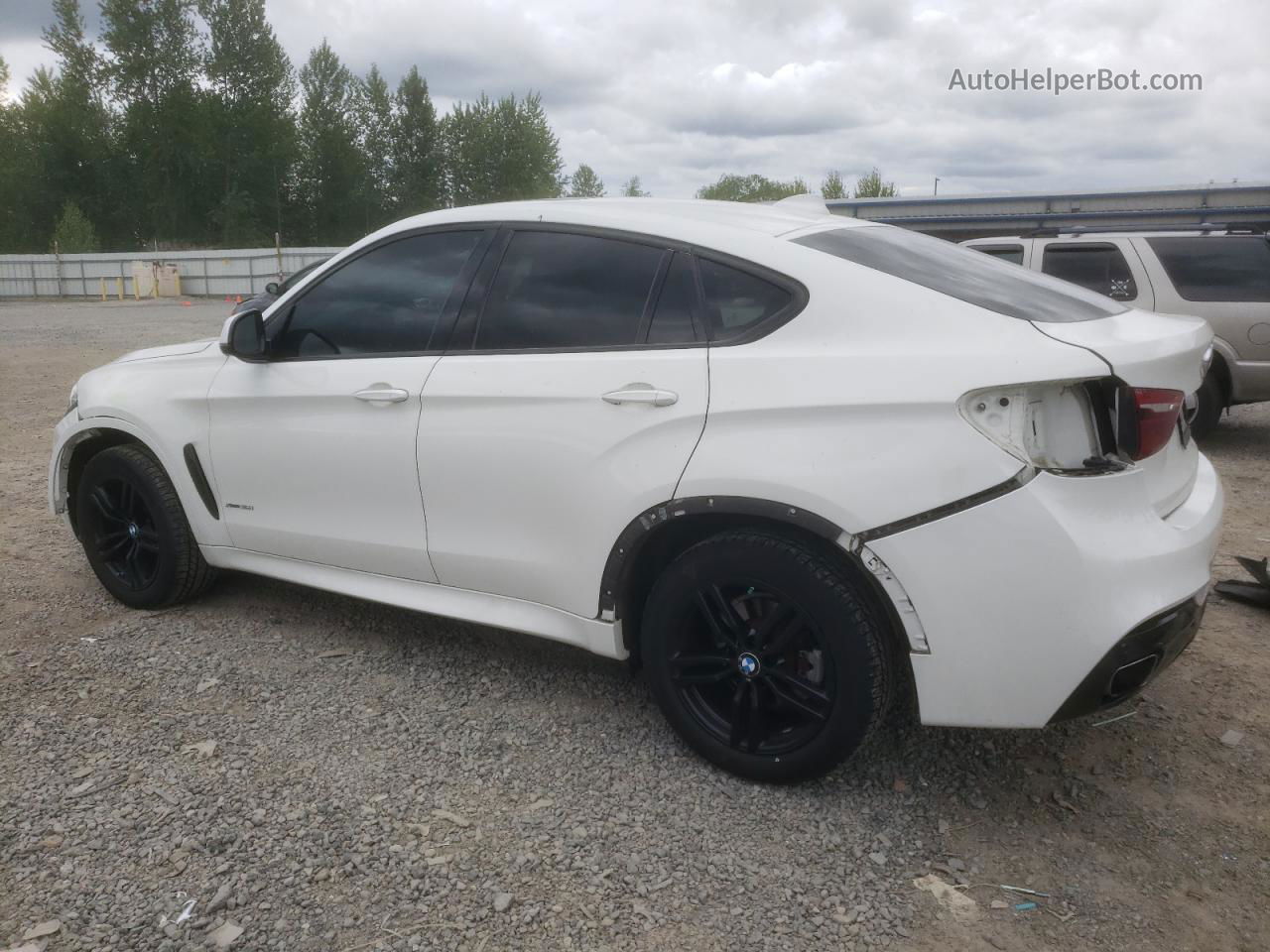 2016 Bmw X6 Xdrive35i White vin: 5UXKU2C55G0N79186