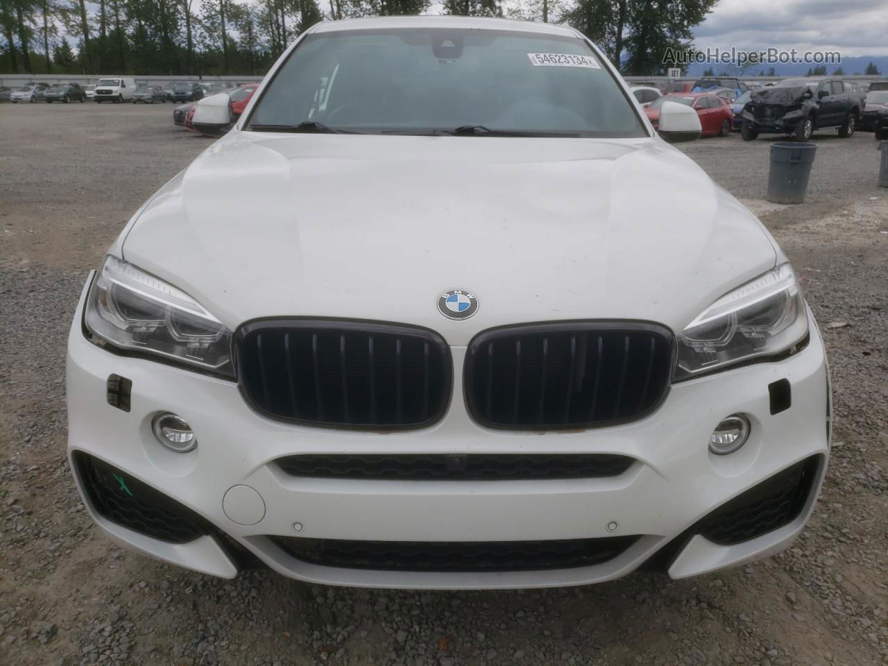 2016 Bmw X6 Xdrive35i White vin: 5UXKU2C55G0N79186