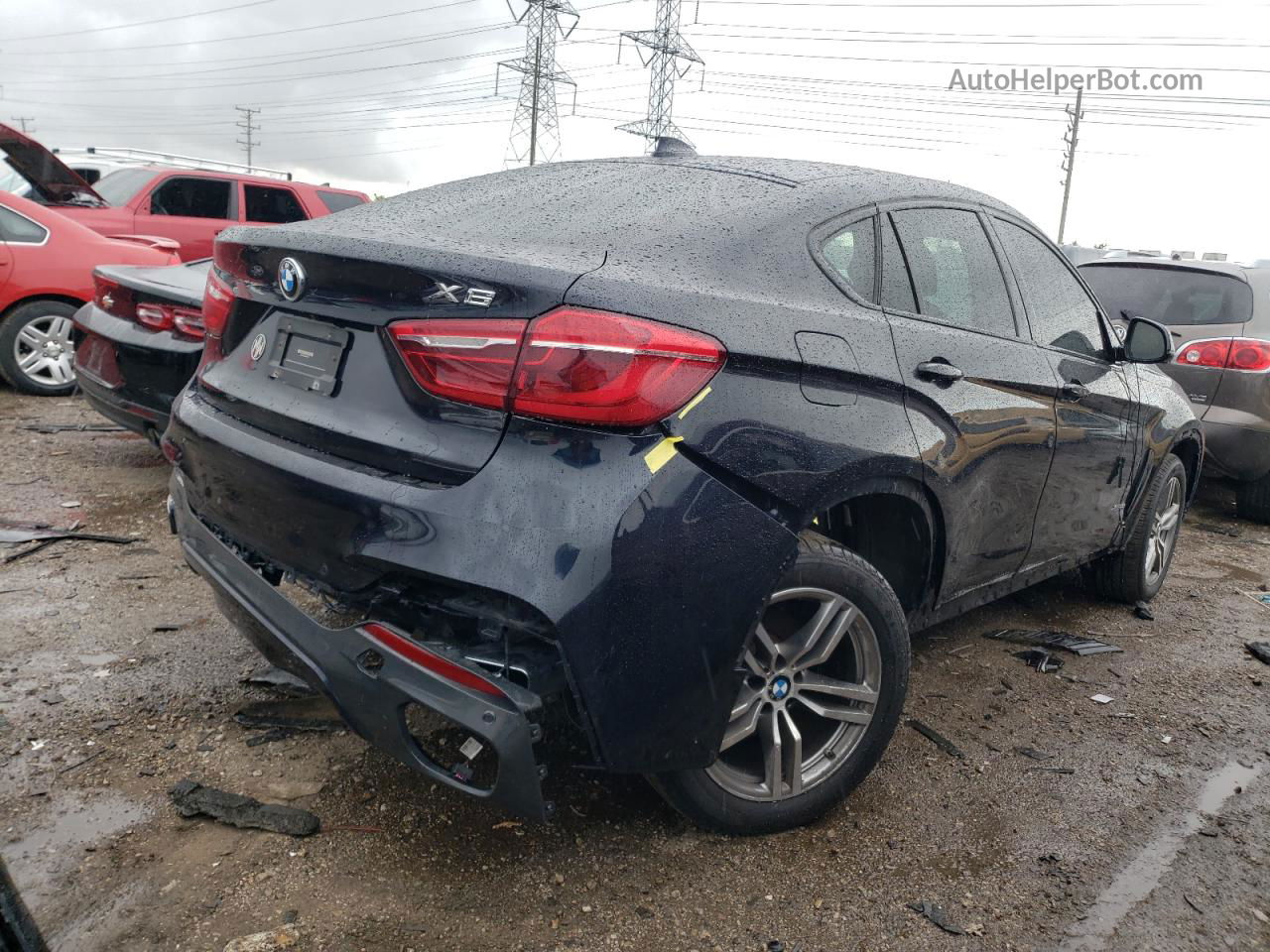 2016 Bmw X6 Xdrive35i Синий vin: 5UXKU2C55G0N79740