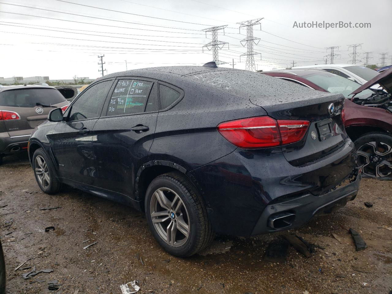 2016 Bmw X6 Xdrive35i Blue vin: 5UXKU2C55G0N79740