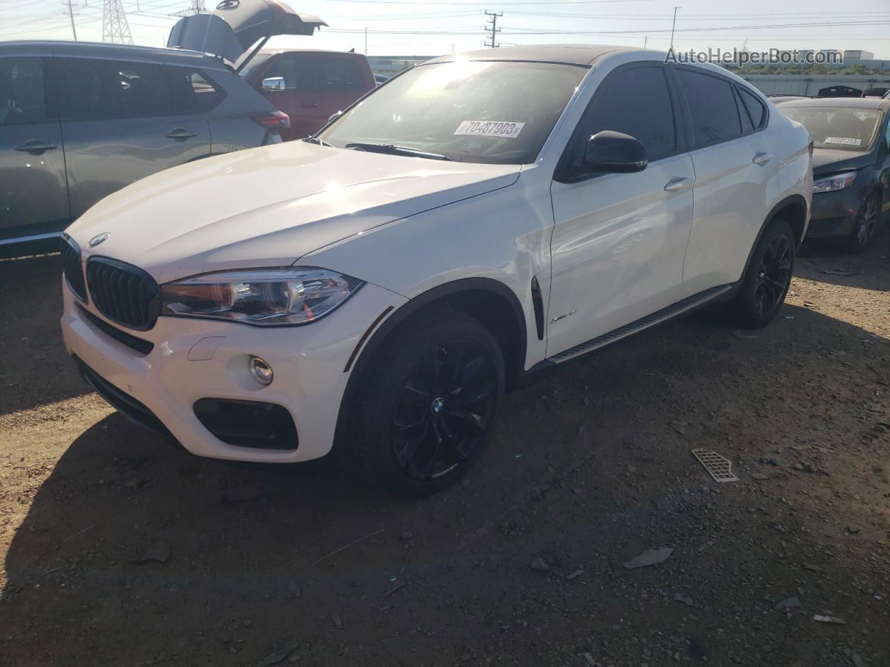 2016 Bmw X6 Xdrive35i White vin: 5UXKU2C55G0N80841