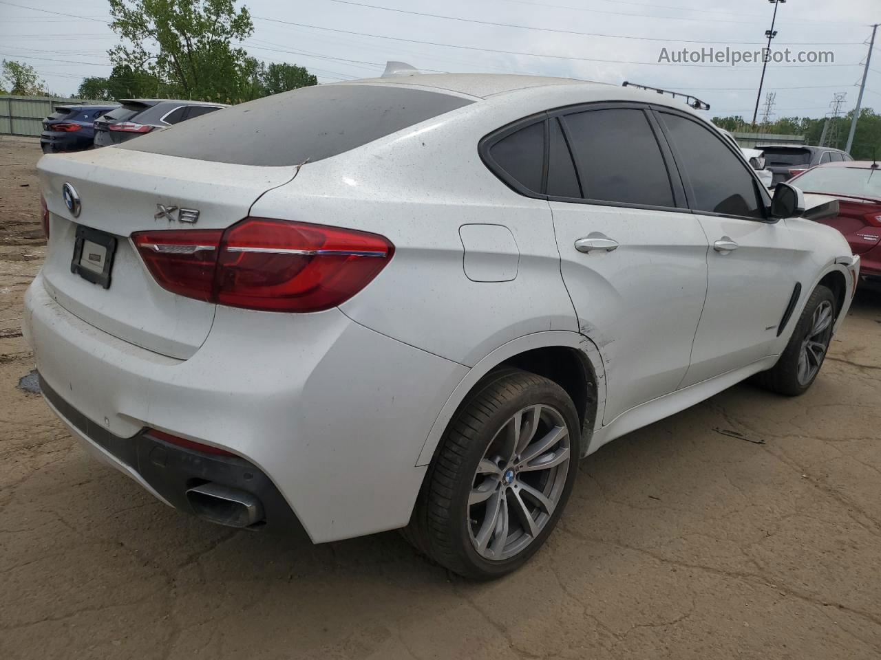 2016 Bmw X6 Xdrive35i Белый vin: 5UXKU2C55G0N81617