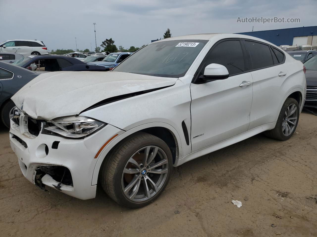 2016 Bmw X6 Xdrive35i Белый vin: 5UXKU2C55G0N81617