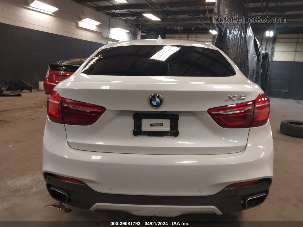 2016 Bmw X6   White vin: 5UXKU2C55G0N81892