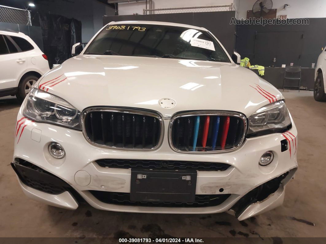 2016 Bmw X6   White vin: 5UXKU2C55G0N81892