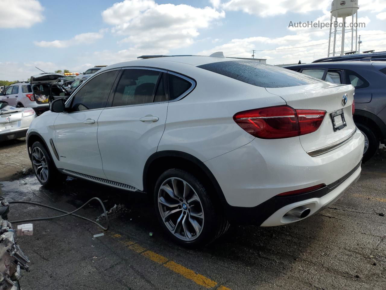 2016 Bmw X6 Xdrive35i White vin: 5UXKU2C55G0N83142