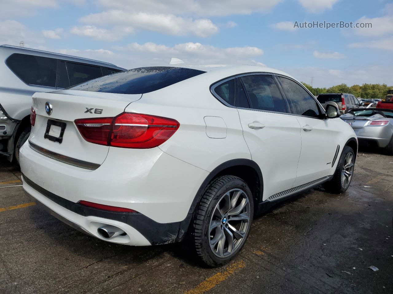 2016 Bmw X6 Xdrive35i White vin: 5UXKU2C55G0N83142