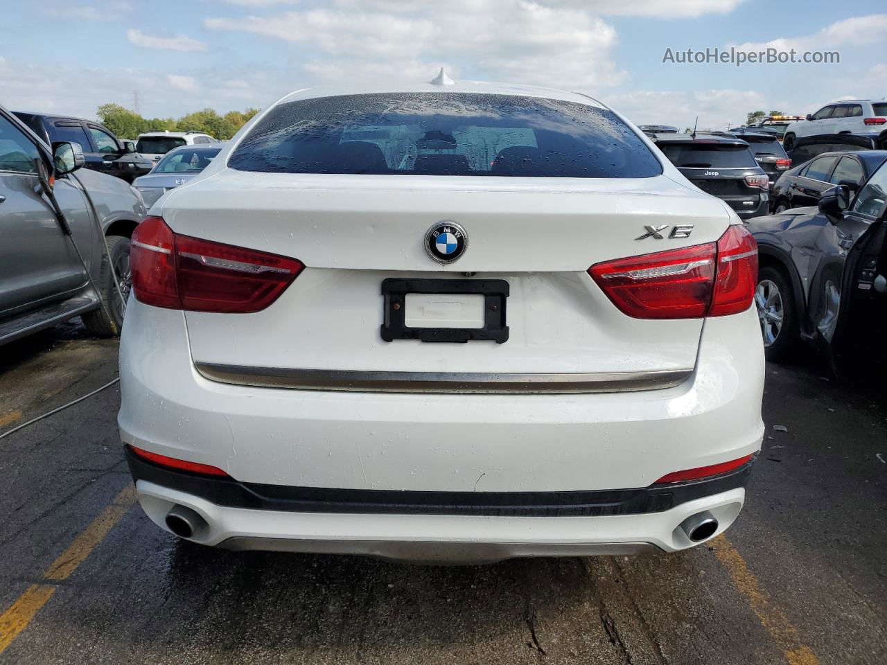 2016 Bmw X6 Xdrive35i White vin: 5UXKU2C55G0N83142