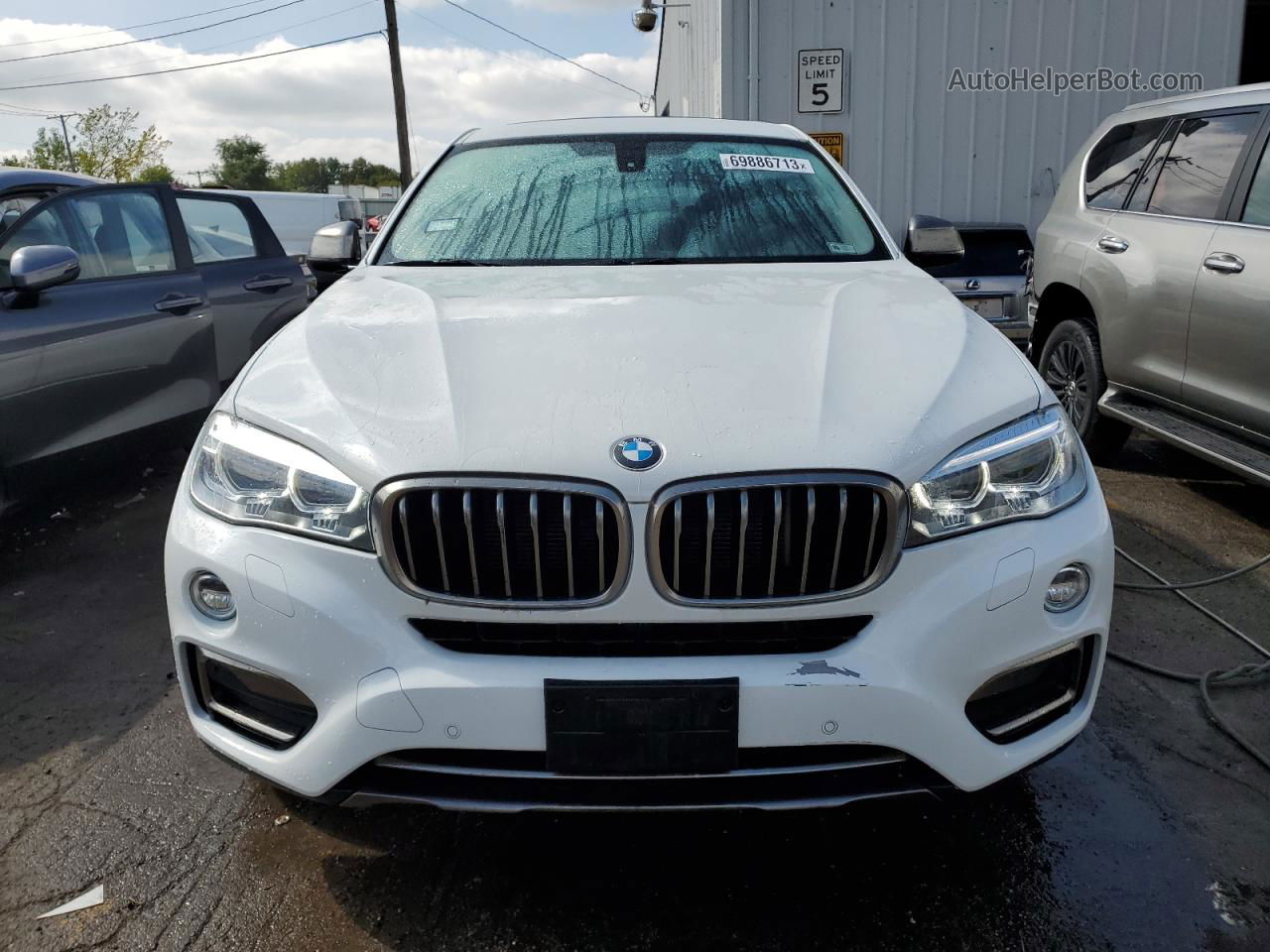 2016 Bmw X6 Xdrive35i White vin: 5UXKU2C55G0N83142