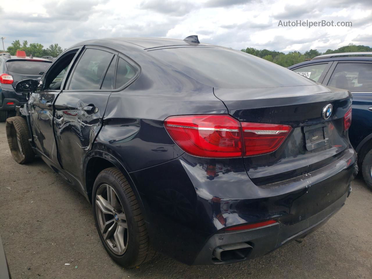 2016 Bmw X6 Xdrive35i Black vin: 5UXKU2C56G0N78516