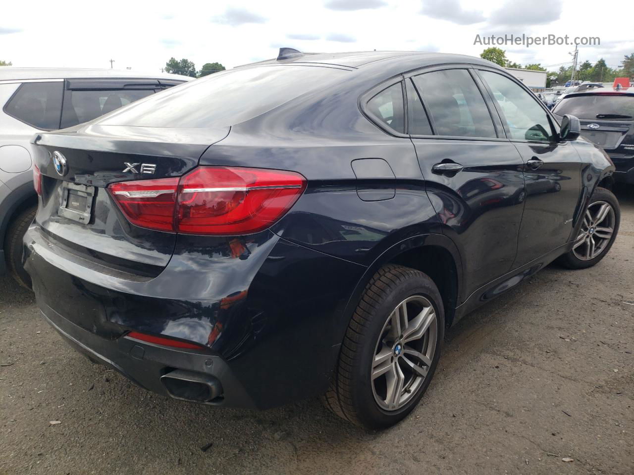 2016 Bmw X6 Xdrive35i Black vin: 5UXKU2C56G0N78516