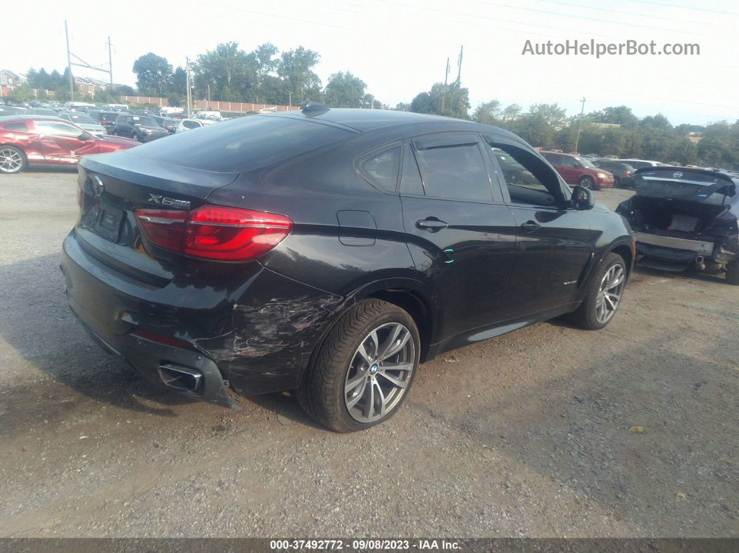 2016 Bmw X6 Xdrive35i Black vin: 5UXKU2C56G0N80122